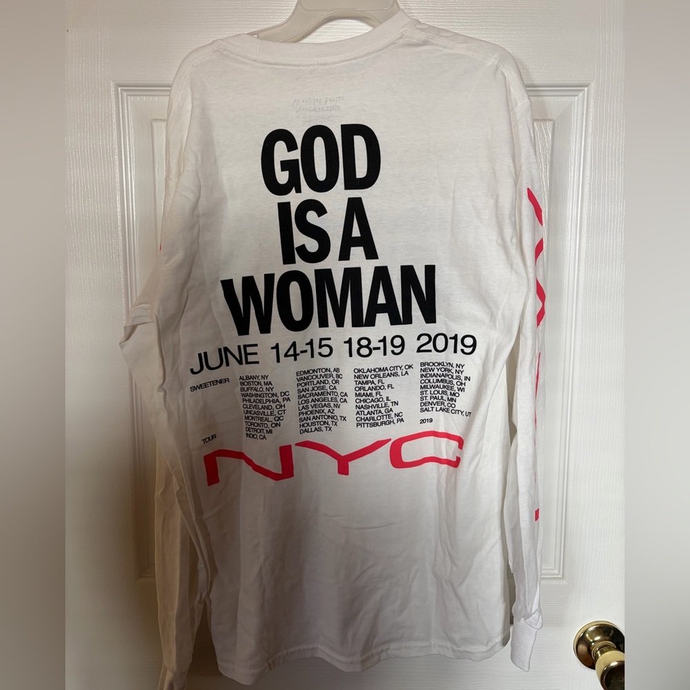 Ariana Grande long sleeve tour merch